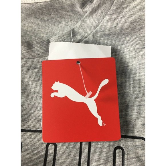 Women’s T Shirt Size S Puma Outline Life Tee Light Gray heather Style TD27070 - Picture 8 of 12